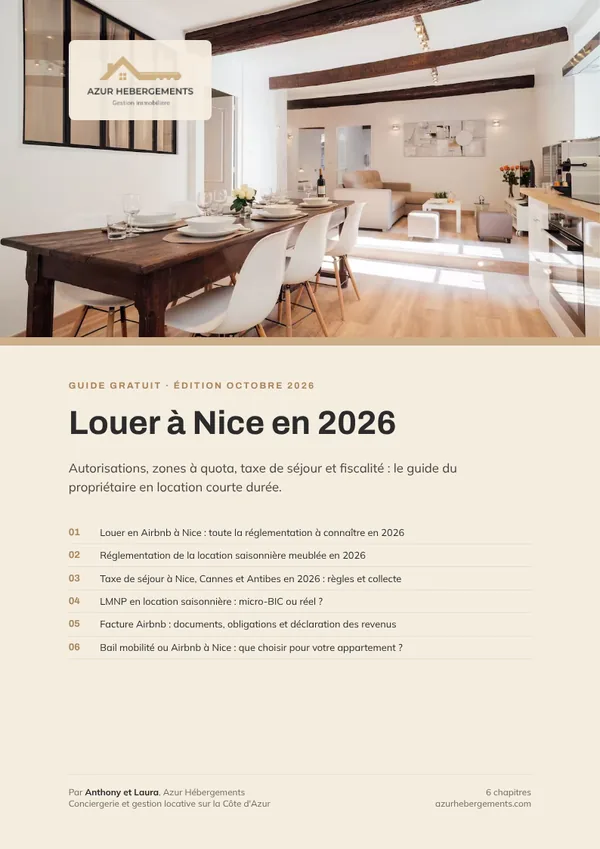 Couverture du guide « Louer à Nice en 2026 »