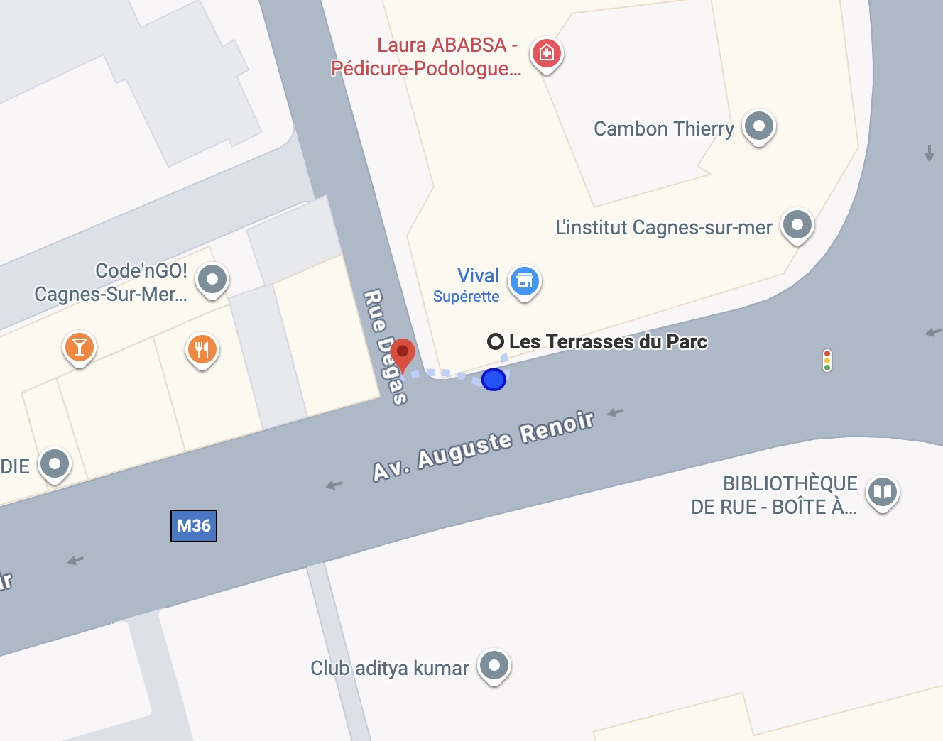 Emplacement des poubelles